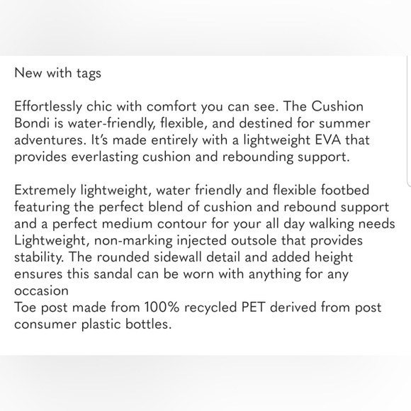 NEW! REEF Cushion Bondi Platform Vintage Sandals Sz 6 NWT - Picture 9 of 9